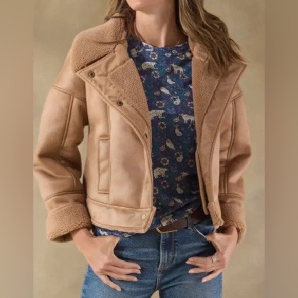 Sundance Jackets & Blazers - Moss Ridge Faux Leather Coat. New with tags from Sundance.